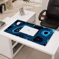 thumbnail image 3 of Blue Lines&nbsp;mousepad Gamingwaterproof,rubber+multispandexwashable Line Theme Gaming Mouse PadDesk Pad for Office Home Game 31.5x15.7inches, 3 of 7