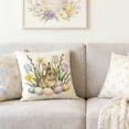 thumbnail image 5 of HuiXinOu Easter Decorative Pillow, Bunny and Chick Patterned Egg Print Cushion, Soft Comfortable Throw Pillow, Suitable for Sofa, Bedroom, Living Room Holiday Decoration, 5 of 6