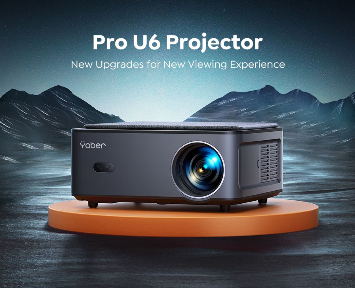 Yaber Pro U6 Projector, Full HD 1080P Native, Bluetooth Wifi, 4D & 4P Keystone Correction, Portable Home Projector