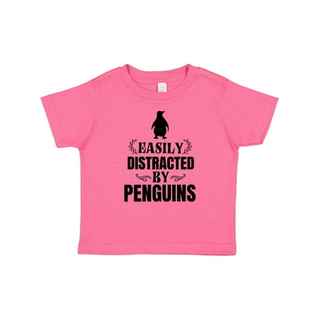 

Inktastic Easily Distracted by Penguins Gift Baby Boy or Baby Girl T-Shirt
