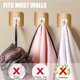 thumbnail image 4 of Ganchos adhesivos Ficarrico, ganchos de pared para cocina, 20 paquetes, ganchos inoxidables, utilidad reutilizable, 4 of 6