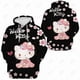 thumbnail image 1 of Suéter con capucha informal de moda para mujer con estampado de Hello Kitty y gatito lindo para otoño/invierno, 1 of 1