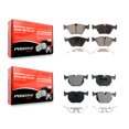 thumbnail image 1 of Positive Plus Front Rear Semi-Metallic Brake Pads Kit for Car BMW X3 330Ci Z4 330i 330xi M3 KPF-100443, 1 of 8