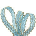 thumbnail image 5 of 13Yards Gimp Braid Trim Gold Edge Woven Braid Trim 1 2 inch Blue Metallic S Wave Braid Trim Sewing, 5 of 9
