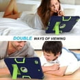 thumbnail image 4 of iPad 5th Gen Case,iPad 6th Gen Case, Dteck Heavy Duty Rugged Shockproof Stand Kids Case Protective Cover For Apple iPad 5th Gen 2017/iPad 6th Gen 2018, Navy+Green, 4 of 6