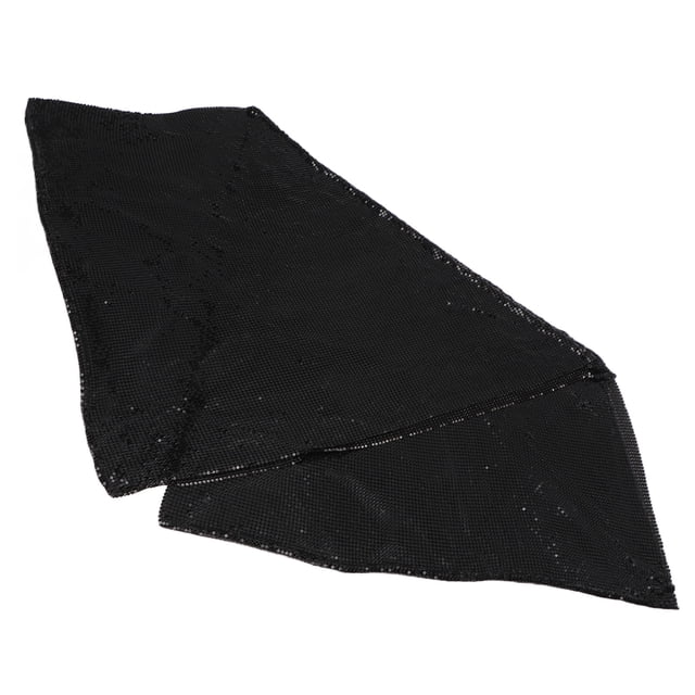 Tela de malla de diamantes de imitación malla de lentejuelas metálicas exquisita lavable negra 45x150cm flexible para decoración de automóviles ANGGREK Otros