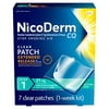 NicoDerm CQ Step 1 Nicotine Patches to Quit Smoking 21mg 7 Count (Pack of 1)