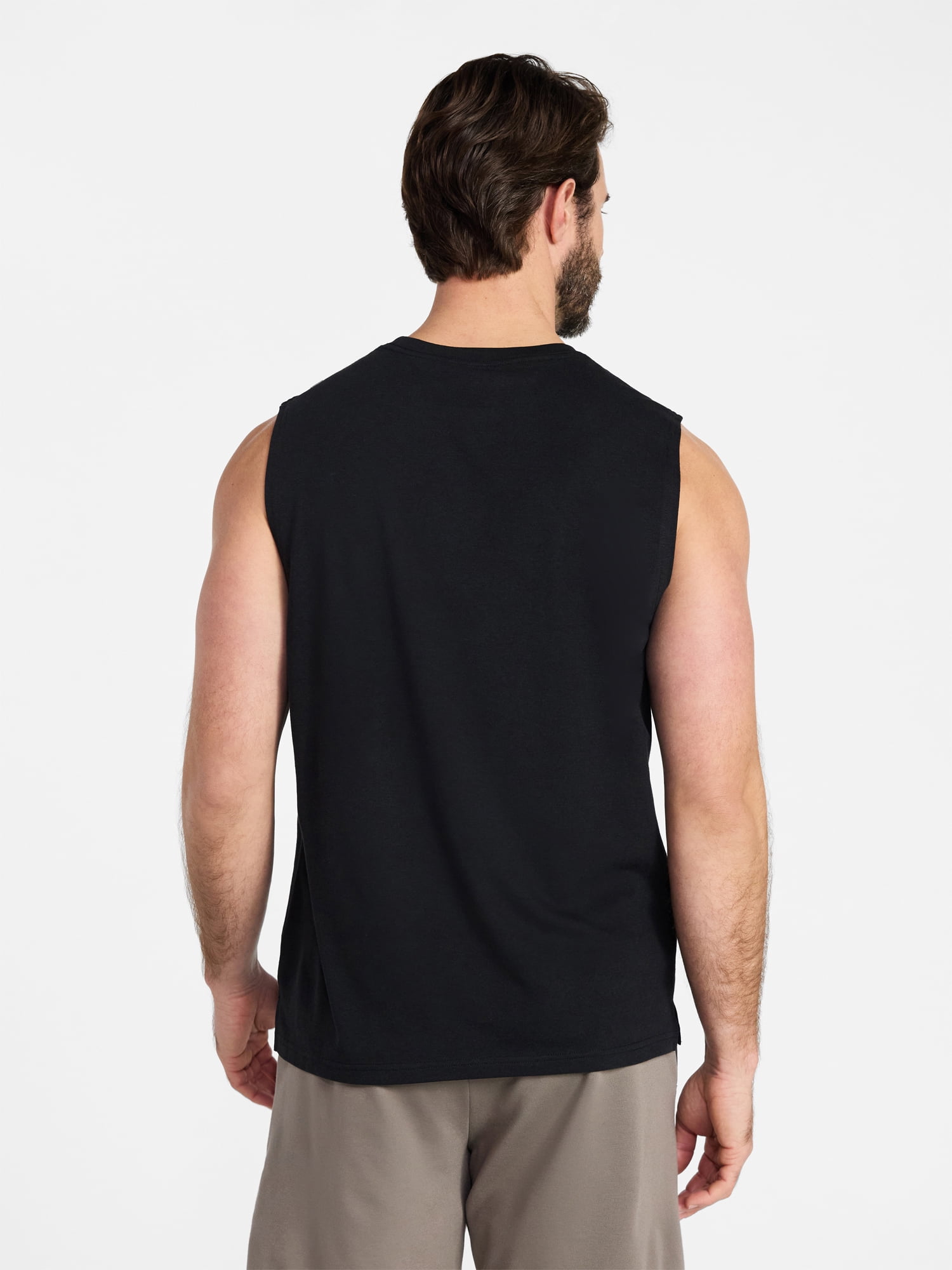 Athletic Works Men's and Men's Big & Tall Tri-Blend Muscle Tee, Sizes XS-4XLT