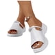 thumbnail image 5 of Negro Correa de Tobillo Tacones Tacón Cuña Color Sólido Malla Embellecido Más Tamaño Hueco-Fuera Peep Toe Zapatos Estilo Primavera / Verano Zapatillas de Moda Y Cómodas Zapatillas de Caminar de las M, 5 of 9