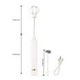 Christmas Deal Egg Beater 3 Speed Wireless Baking Milk Frother Function
