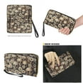 thumbnail image 4 of ZUXONGSY Skull Daisy Flower Print Handbag and Wallet Set 2 Pcs Top Handle Shoulder Bag Clutch Purse for Women Ladies Leahter Shoulder Handbag Set with Wallet, 4 of 4