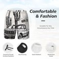 thumbnail image 3 of Balery Vintage Cactus Pickup Mens Swim Trunks Swim Shorts for Men Quick Dry Inseam Beach Shorts with Compression Liner Pocket-Medium, 3 of 9