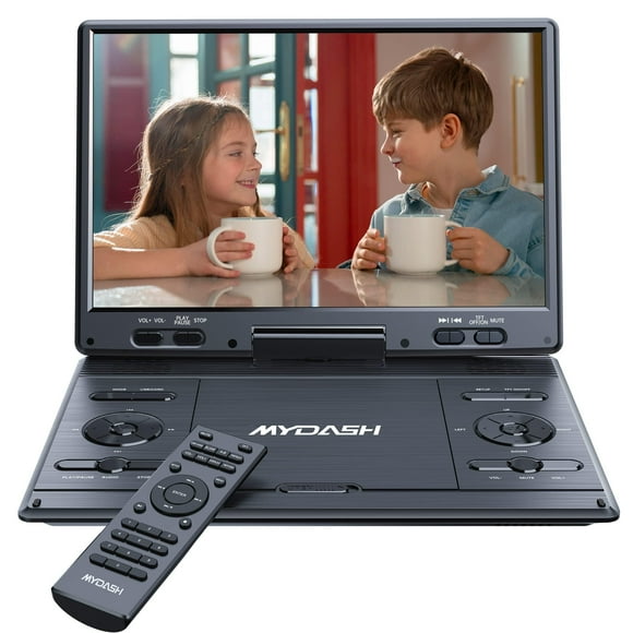 Reproductor de DVD portátil MYDASH de 14.9 pulgadas con pantalla HD de 12.5 pulgadas
