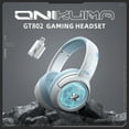 thumbnail image 4 of Siivton Wireless Gaming Headset with 2.4G Dongle & Bluetooth 5.3, 50mm Driver, 1000mAh Battery, 20H Playtime, Noise Cancelling Mic for PS5,PS4,Switch,PC,Phone, 4 of 9