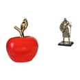 thumbnail image 1 of Estatua de caballero de fruta de cerámica, adorno de simulación, obra de arte para decoración del hogar, escultura creativa europea para cafetería, sa, 1 of 8