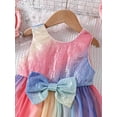 thumbnail image 6 of Suealasg Little Girls Princess Dress Sleeveless Sequins Bowknot Layered Tulle Dress 1T 2T 3T 4T 5T 6T Kids Girls Summer Birthday Party Dress, 6 of 8