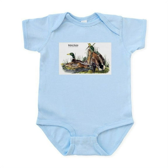CafePress - Audubon Mallard Ducks Infant Bodysuit - Baby Light Bodysuit, Size Newborn - 24 Months
