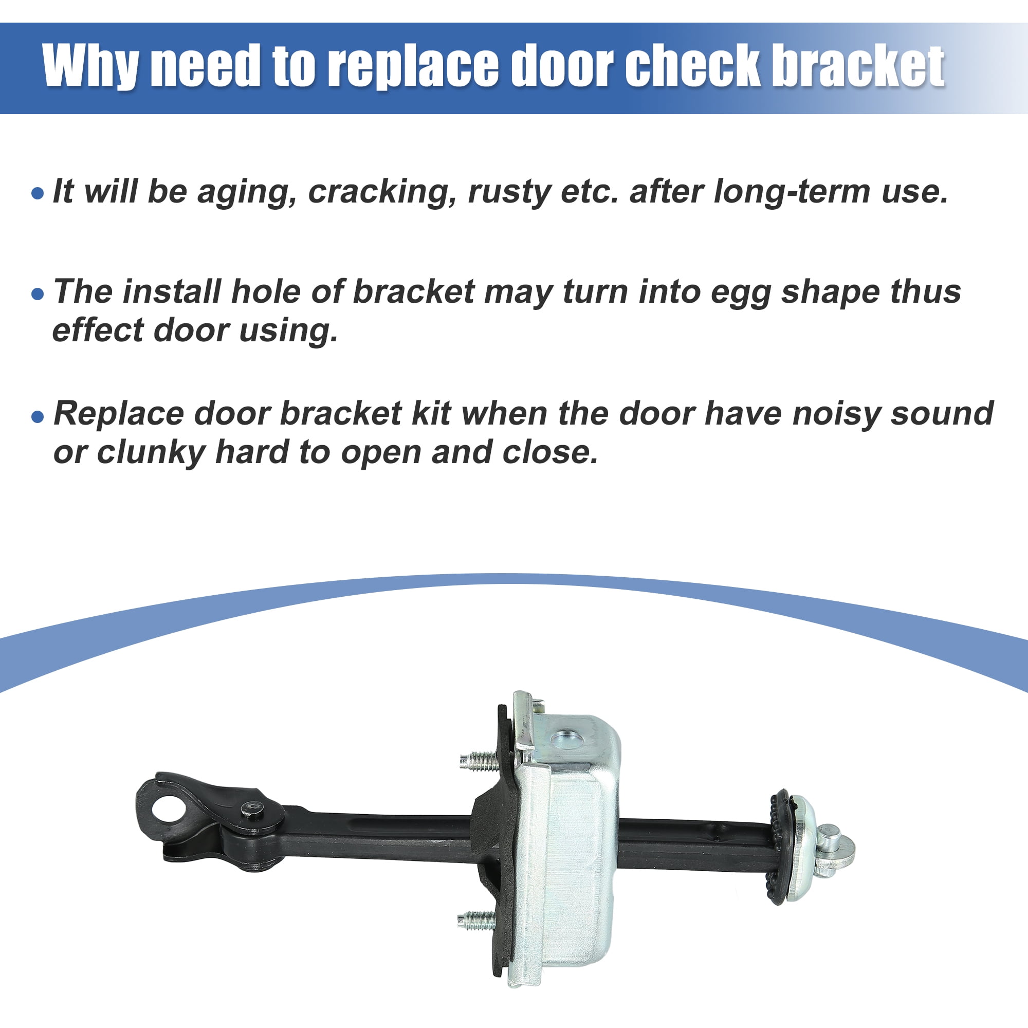 Unique Bargains Front Left Door Check Bracket Stop Strap for Honda Accord 2003-2007