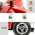 thumbnail image 6 of Morrean 4 Wheels Mobility Scooter, Electric Powered Wheelchair Device for Travel, Adults, Elderly, Red, 6 of 14