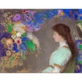 thumbnail image 2 of Odilon Redon 24x20 Black Ornate Framed Double Matted Museum Art Print Titled: Violette Heymann (1910), 2 of 5