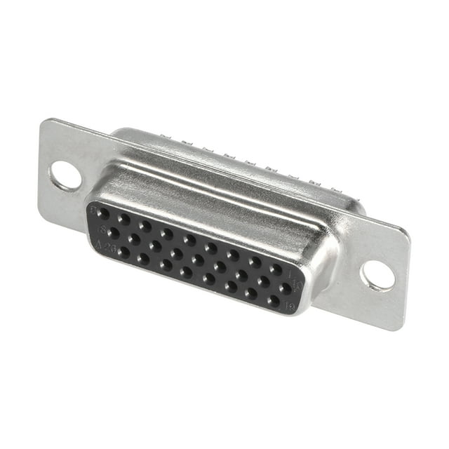 Conector D-sub hembra de 26 pines, 3 filas, terminal de desagüe, 1 pieza