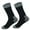 Black&Gray, variant on Youthup Men's Waterproof Colorblock Mid-Calf Athletic Socks, 200N Knit Sweat-Wicking Blister-Resistant Socks for Mountain Sports