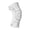 E002- White, variant on Patella Strap, Leg Sleeve, Sleeve, Guard, Training, Knee Pad, Black Silicone, Silicone Pad, Badminton, Running, Basketball Training, White, Left Leg, 1 Pc