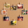 thumbnail image 2 of Injueey 100 piezas pequeñas clavijas de Clips de tela con resorte de Metal doméstico DIY manualidades decoración pinzas para la ropa fotos Decoración del hogar 7.2x1.0cm Injueey JJ9365-08, 2 of 6