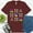 Maroon, variant on Autism Awareness Teacher Shirt – Puzzle Ribbon Bow Heart Graphic Tee , Natural, S