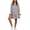 Black, variant on Women's 2026 Spring Summer Plaid Shirt Dress 3/4 Puff Sleeve Button Down Loose Casual Midi Dress with Pockets