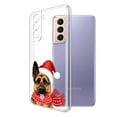 thumbnail image 2 of WIRESTER German Shepherd Happy Transparent Soft Gel TPU Clear Case Slim Protective Cover for Samsung Galaxy S22 6.1" 2022, 2 of 3