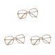 thumbnail image 4 of Jumpingount Los ojos con gafas antiluz azul dicen adiós a la fatiga visual digital Gafas antiluz azul blanco transparente Type1 NO1, 4 of 6