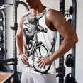 thumbnail image 5 of Pofeuu Capybara Riding Bicycle Print Men's Workout Tank Tops Sleeveless Muscle Gym Shirt Quick Dry-4X-Large, 5 of 7