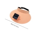 thumbnail image 3 of Orange Summer 2 In 1 Sunshade Fan Round Cap Solar Powered For Outdoor Toy Plastic, 3 of 7