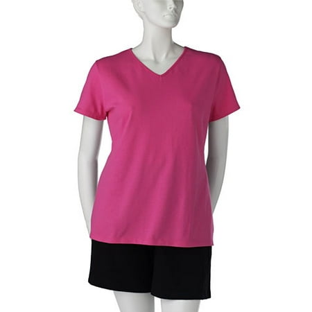 Women's Plus Shaped StayClean V-Neck Tee