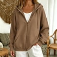 thumbnail image 6 of GILIGEGE 2026 Zip Up Hoodies for Women,Fall Winter Casual Sweatshirts, Comfort Soft Plus Size Jackets,Zipper Oversized Lightweight Cute Jackets with Pockets,Fashion Outfits Clothes Beige, 6 of 9