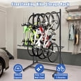 thumbnail image 3 of GloryStar Porte-Vélos Autoportant pour 5 Vélos, Rangement Vertical Intérieur à Hauteur Réglable, Acier Robuste, Capacité de 300 Lb, 3 of 9