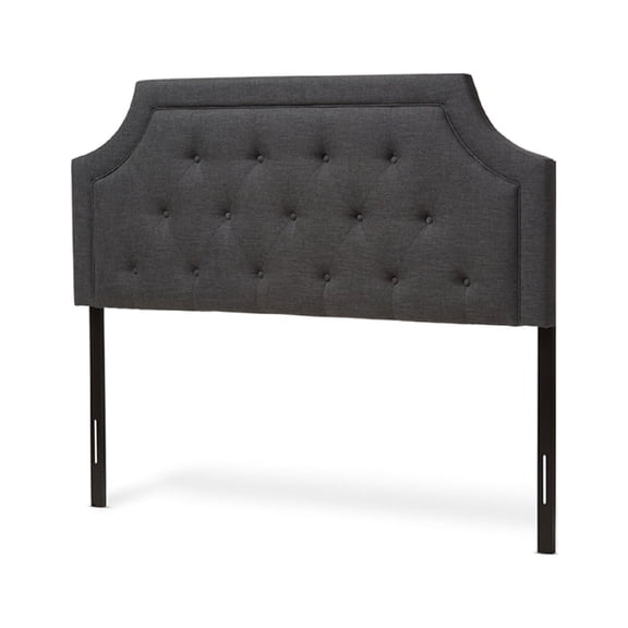 Baxton Studio Mars Modern and Contemporary Dark Grey Fabric Full Size Headboard