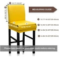 thumbnail image 4 of Dowbom Leather Bar Stool Cover Stretch Pub Counter Stool Chair Slipcover Water Resistant, 4 of 8
