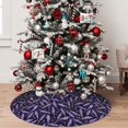 thumbnail image 5 of Yiaed Lavender Flowers Print Christmas Tree Skirt , Tree SkirtsTree Mat for Christmas Winter Holiday Indoor Decorations-48", 5 of 7