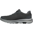 thumbnail image 3 of Skechers Men's Go Walk 5 - Demitasse Lace Up Walking Shoe, Charcoal/Black, 9 M US, 3 of 5