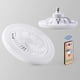 thumbnail image 1 of E27 Ceiling Fan with Lights Remote Control LED Fan Light, Adjustable Wind Speed Fan for Home Bedroom Dormitory Office, 1 of 5