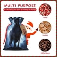 thumbnail image 7 of Fuzoiu Night Scene of Wolves Print Christmas Gift Bag,Burlap Gift Bag with Drawstring Closure & Hang Tag,Perfect for Holidays, Birthdays, and Special Occasions-Medium, 7 of 7