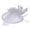 White, variant on Fgnfyis Wedding Fascinator Fashion Hat with Mesh and Ribbons for Party Christmas Hats for Women Red