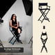 thumbnail image 5 of Seraphiel Silla de Director Plegable Profesional con Reposacabezas Extraíble y Reposapiés, para Maquillaje, Tocador, Camping e Interior Exterior, 5 of 9
