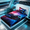 thumbnail image 2 of Erosebridal Sports Car Twin Fitted Sheet, Lightning Bedding, Lightning Car 2pcs 1 Fitted Sheet and 1 Pillowcase, 2 of 6