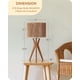 thumbnail image 5 of Lámpara EDISHINE Base de Madera 46 cm Pantalla de Ratán E26 120V, 5 of 8