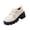 Beige, variant on EKVAHL Women’s Round Toe Double‑Buckle Platform Loafers, Warm Lined Chunky Lug Sole Mary Jane Shoes, Non‑Slip Fall Winter Dating Office Daily Fashion Footwear