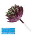 thumbnail image 4 of Uxcell Mini Artificial Succulents Unpotted Faux Succulent Picks Fake Succulent Plants Dark Purple Green 4 Pack, 4 of 5