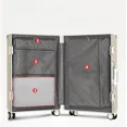 thumbnail image 4 of Maleta con marco de aluminio para equipaje rodante, Maleta recargable de gran capacidad para viaje, maleta de cuero con contraseña de embarque de 20 pulgadas, 4 of 4